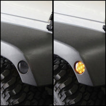 Load image into Gallery viewer, 2 PCS 8W DC 12V Car SUV Refit LEDWheel Eyebrow Turn Signal for Jeep Wrangler JK 07-17, Specification: Butt Assembly Without Aperture, Specification: Butt Assembly Without Aperture