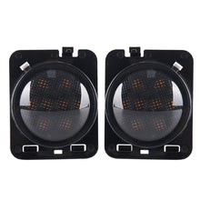 Load image into Gallery viewer, 2 PCS 8W DC 12V Car SUV Refit LED Wheel Eyebrow Turn Signal for Jeep Wrangler JK 07-17, Specification: Butt Assembly with Aperture, Specification: Butt Assembly with Aperture