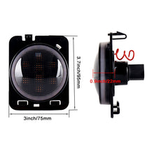 Load image into Gallery viewer, 2 PCS 8W DC 12V Car SUV Refit LED Wheel Eyebrow Turn Signal for Jeep Wrangler JK 07-17, Specification: Butt Assembly with Aperture, Specification: Butt Assembly with Aperture