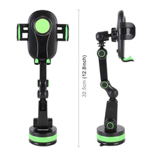 Load image into Gallery viewer, ZP-X0466 Car 360 Degree Rotating Telescopic Folding Round Suction Cup Mobile Phone Holder, ZP-X0466 (Green), ZP-X0466 (Grey)