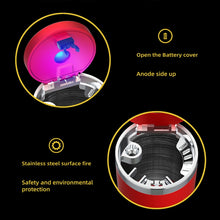 Load image into Gallery viewer, Portable Car Stainless Steel Liner Cigarette Ashtray with Light, with Stainless Steel Liner