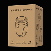 Load image into Gallery viewer, Portable Car Stainless Steel Liner Cigarette Ashtray with Light, with Stainless Steel Liner