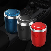 Load image into Gallery viewer, Portable Car Stainless Steel Liner Cigarette Ashtray with Light, with Stainless Steel Liner