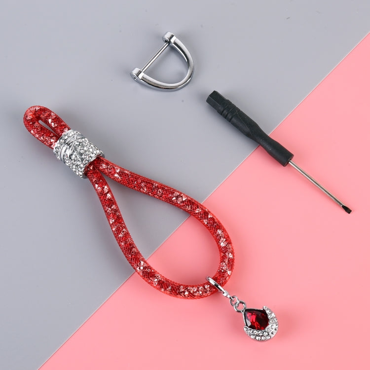 Car Diamond Metal + Plastic Keychain