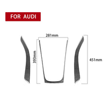 Load image into Gallery viewer, 3 in 1 Car Carbon Fiber Gears Panel Decorative Sticker for Audi A5 Hard Top 2008-, Left and Right Drive Universal, Gears Panel