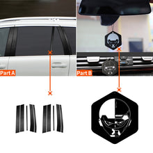 Load image into Gallery viewer, 10 in 1 Car Carbon Fiber Door and Window Pillar Decorative Sticker for Volvo XC90 2003-2014, Left and Right Drive Universal, Door and Window Pillar