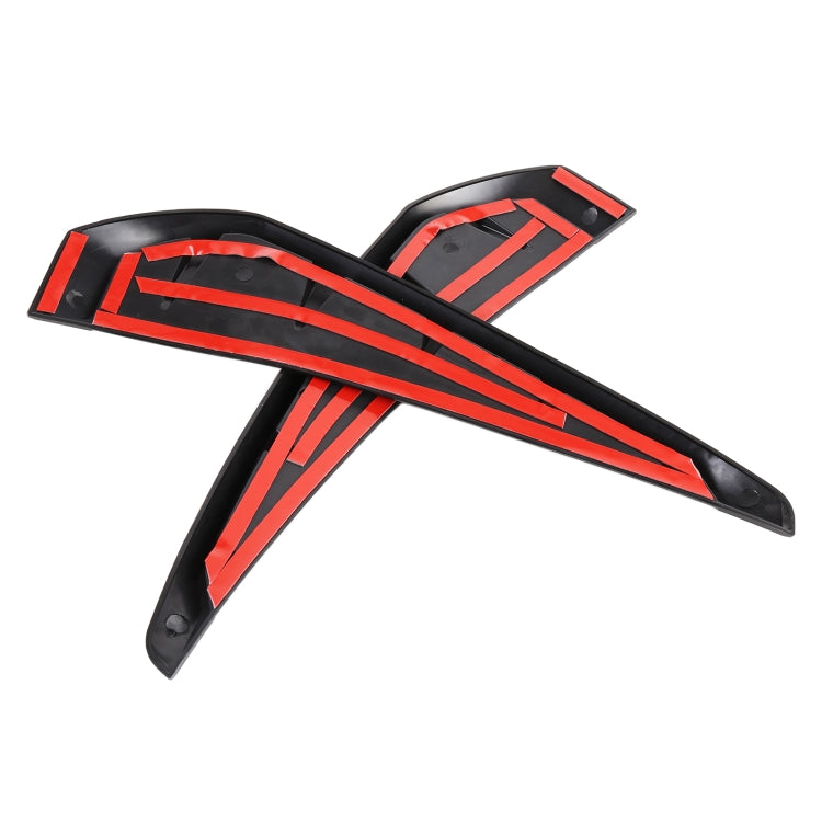 2 PCS Car Soft Silicone Decorative Sticker Outside Sticker, Carbon Fiber Texture, Carbon Fiber Texture