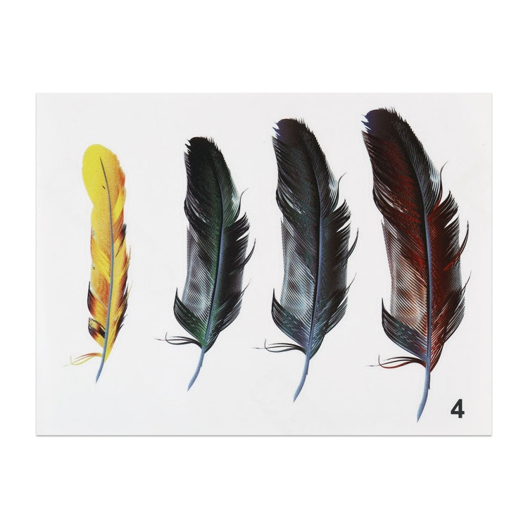 Feather Car Body Random Stickers, Pattern 4, Pattern 4
