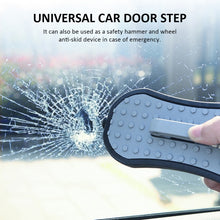 Load image into Gallery viewer, Multi-functional Car Door Sill Step Pedals Pads with Safety Hammer, Pedals Pads with Safety Hammer (Black), Pedals Pads with Safety Hammer (Green), Pedals Pads with Safety Hammer (Red), Pedals Pads with Safety Hammer (Silver)