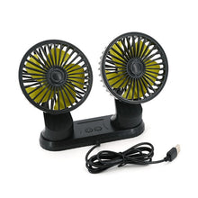 Load image into Gallery viewer, F404 Car Center Console USB Dual-head Electric Cooling Fan with Aromatherapy, F404