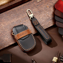 Load image into Gallery viewer, Hallmo Car Cowhide Leather Key Protective Cover Key Case for Hyundai IX35 B Style, For Hyundai IX35 B Style