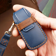 Load image into Gallery viewer, Hallmo Car Cowhide Leather Key Protective Cover Key Case for Audi A6L / A8L / A4 / A7 / A5 A Style, For Audi A6L A Style