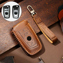 Load image into Gallery viewer, Hallmo Car Cowhide Leather Key Protective Cover Key Case for Old BMW, For Old BMW