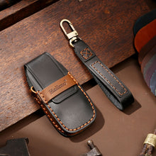 Load image into Gallery viewer, Hallmo Car Cowhide Leather Key Protective Cover Key Case for New Mercedes-Benz E300L, For New Mercedes-Benz E300L