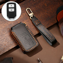 Load image into Gallery viewer, Hallmo Car Cowhide Leather Key Protective Cover Key Case for Honda Civic / Accord 2-button, For Honda Civic / Accord 2-button