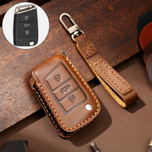 Load image into Gallery viewer, Hallmo Car Cowhide Leather Key Protective Cover Key Case for Volkswagen Lavida B Style, For Volkswagen Lavida B Style, For Volkswagen Lavida BStyle