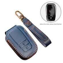Load image into Gallery viewer, Hallmo Car Cowhide Leather Key Protective Cover Key Case for Toyota Corolla 2017 2-button, For Toyota Corolla 2017 2-button