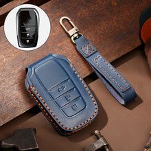 Load image into Gallery viewer, Hallmo Car Cowhide Leather Key Protective Cover Key Case for Toyota Corolla 2017 3-button, For Toyota Corolla 2017 3-button