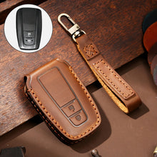 Load image into Gallery viewer, Hallmo Car Cowhide Leather Key Protective Cover Key Case for Toyota Corolla 2018 2-button, For Toyota Corolla 2018 2-button