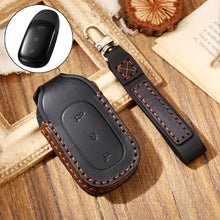 Load image into Gallery viewer, Hallmo Car Cowhide Leather Key Protective Cover Key Case for LEADING IDEAL One, For LEADING IDEAL One