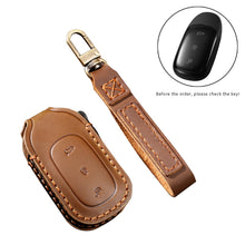 Load image into Gallery viewer, Hallmo Car Cowhide Leather Key Protective Cover Key Case for LEADING IDEAL One, For LEADING IDEAL One