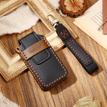 Load image into Gallery viewer, Hallmo Car Cowhide Leather Key Protective Cover Key Case for Mitsubishi Outlander, For Mitsubishi Outlander