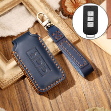 Load image into Gallery viewer, Hallmo Car Cowhide Leather Key Protective Cover Key Case for Mitsubishi Outlander, For Mitsubishi Outlander