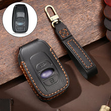 Load image into Gallery viewer, Hallmo Car Cowhide Leather Key Protective Cover Key Case for Subaru Forester, For Subaru Forester
