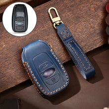 Load image into Gallery viewer, Hallmo Car Cowhide Leather Key Protective Cover Key Case for Subaru Forester, For Subaru Forester