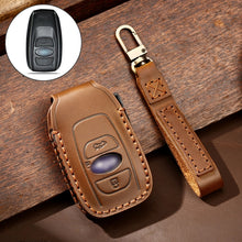 Load image into Gallery viewer, Hallmo Car Cowhide Leather Key Protective Cover Key Case for Subaru Forester, For Subaru Forester