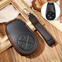 Load image into Gallery viewer, Hallmo Car Cowhide Leather Key Protective Cover Key Case for NIO ES6 / ES8, For NIO ES6 / ES8