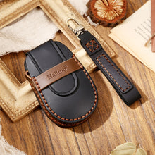 Load image into Gallery viewer, Hallmo Car Cowhide Leather Key Protective Cover Key Case for NIO ES6 / ES8, For NIO ES6 / ES8