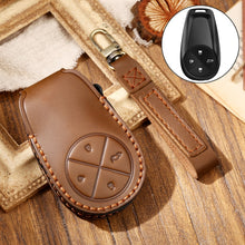 Load image into Gallery viewer, Hallmo Car Cowhide Leather Key Protective Cover Key Case for NIO ES6 / ES8, For NIO ES6 / ES8