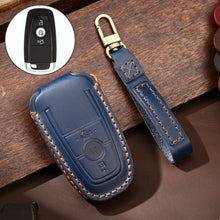 Load image into Gallery viewer, Hallmo Car Cowhide Leather Key Protective Cover Key Case for Ford Focus B Style, For Ford Focus B Style