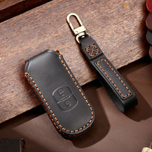 Load image into Gallery viewer, Hallmo Car Cowhide Leather Key Protective Cover Key Case for Mazda Axela 2-button, For Mazda Axela 2-button