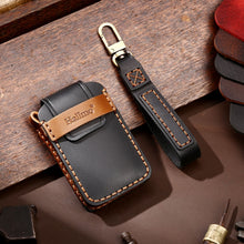 Load image into Gallery viewer, Hallmo Car Cowhide Leather Key Protective Cover Key Case for New Mazda Axela, For New Mazda Axela