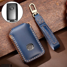 Load image into Gallery viewer, Hallmo Car Cowhide Leather Key Protective Cover Key Case for New Mazda Axela, For New Mazda Axela