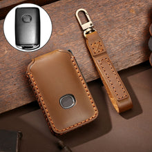 Load image into Gallery viewer, Hallmo Car Cowhide Leather Key Protective Cover Key Case for New Mazda Axela, For New Mazda Axela