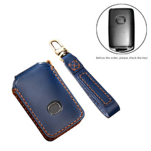 Load image into Gallery viewer, Hallmo Car Cowhide Leather Key Protective Cover Key Case for New Mazda Axela, For New Mazda Axela