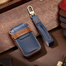 Load image into Gallery viewer, Hallmo Car Cowhide Leather Key Protective Cover Key Case for Volvo 6-button, For Volvo 6-button