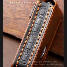 Load image into Gallery viewer, Hallmo Car Cowhide Leather Key Protective Cover Key Case for Volvo 6-button, For Volvo 6-button