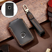 Load image into Gallery viewer, Hallmo Car Cowhide Leather Key Protective Cover Key Case for New Volvo, For New Volvo