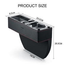 Load image into Gallery viewer, Car Multi-functional Console PU Leather Box Cup Holder Seat Gap Side Storage Box, Storage Box (Black), Storage Box (Beige), Storage Box (Brown)
