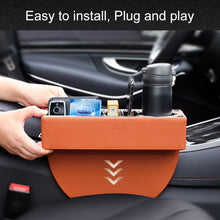 Load image into Gallery viewer, Car Multi-functional Console PU Leather Box Cup Holder Seat Gap Side Storage Box, Storage Box (Black), Storage Box (Beige), Storage Box (Brown)