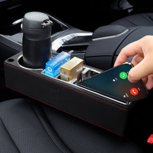 Load image into Gallery viewer, Car Multi-functional Console PU Leather Box Cup Holder Seat Gap Side Storage Box, Storage Box (Black), Storage Box (Beige), Storage Box (Brown)
