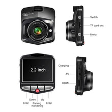 Load image into Gallery viewer, 2.2 inch Car 480P Single Recording Shield Driving Recorder DVR Support Parking Monitoring / Loop Recording (Black), 2.2 inch