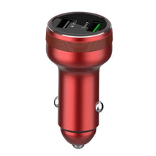 Load image into Gallery viewer, Dual USB 66W Car Flash Charger for OPPO / Huawei, 66W (Red), 66W (Black), 66W (Silver)