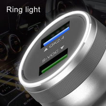Load image into Gallery viewer, Dual USB 66W Car Flash Charger for OPPO / Huawei, 66W (Red), 66W (Black), 66W (Silver)