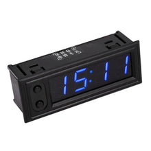 Load image into Gallery viewer, 3 in 1 Car High-precision Electronic LED Luminous Clock + Thermometer + Voltmeter, 3 in 1 Green, 3 in 1 Blue, 3 in 1 Red