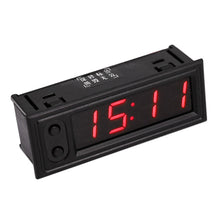 Load image into Gallery viewer, 3 in 1 Car High-precision Electronic LED Luminous Clock + Thermometer + Voltmeter, 3 in 1 Green, 3 in 1 Blue, 3 in 1 Red